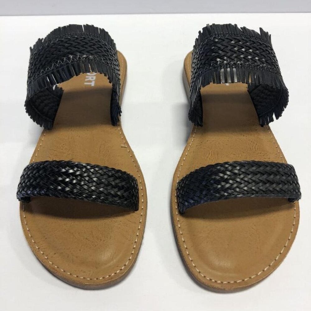 Report Women's Oralia Slide Sandal Black, Size 8M